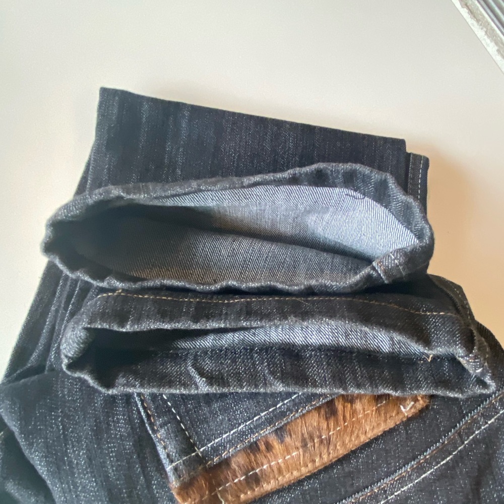 💋Chalis Straight Leg Women’s Pony Hair Jeans - Picture 7 of 8